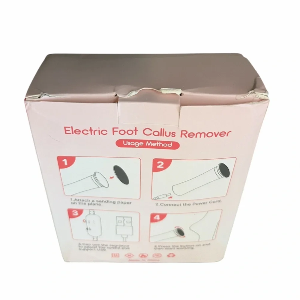 Rechargeable Electric Foot Callus Remover Kit + 60 Discs + TWG Cream